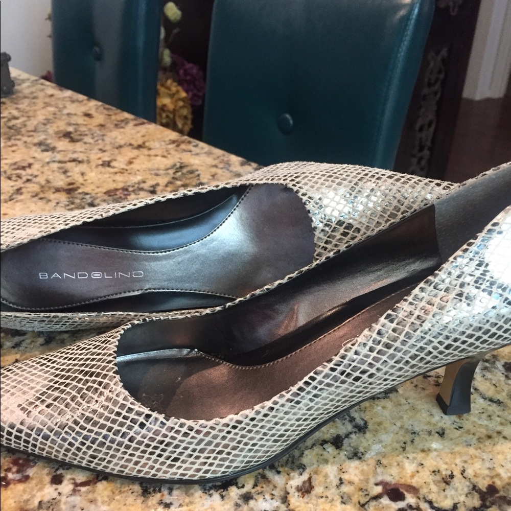 Snake skin heel